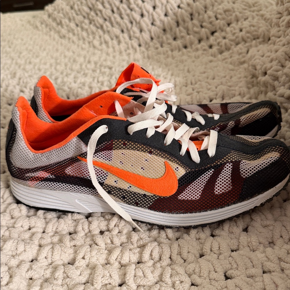 Nike Black, Orange and Tan Mesh Running Sneakers